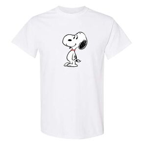 Men's Snoopy Cotton T-Shirt White